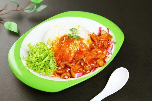 网红吃角瓜拌饭图片高清